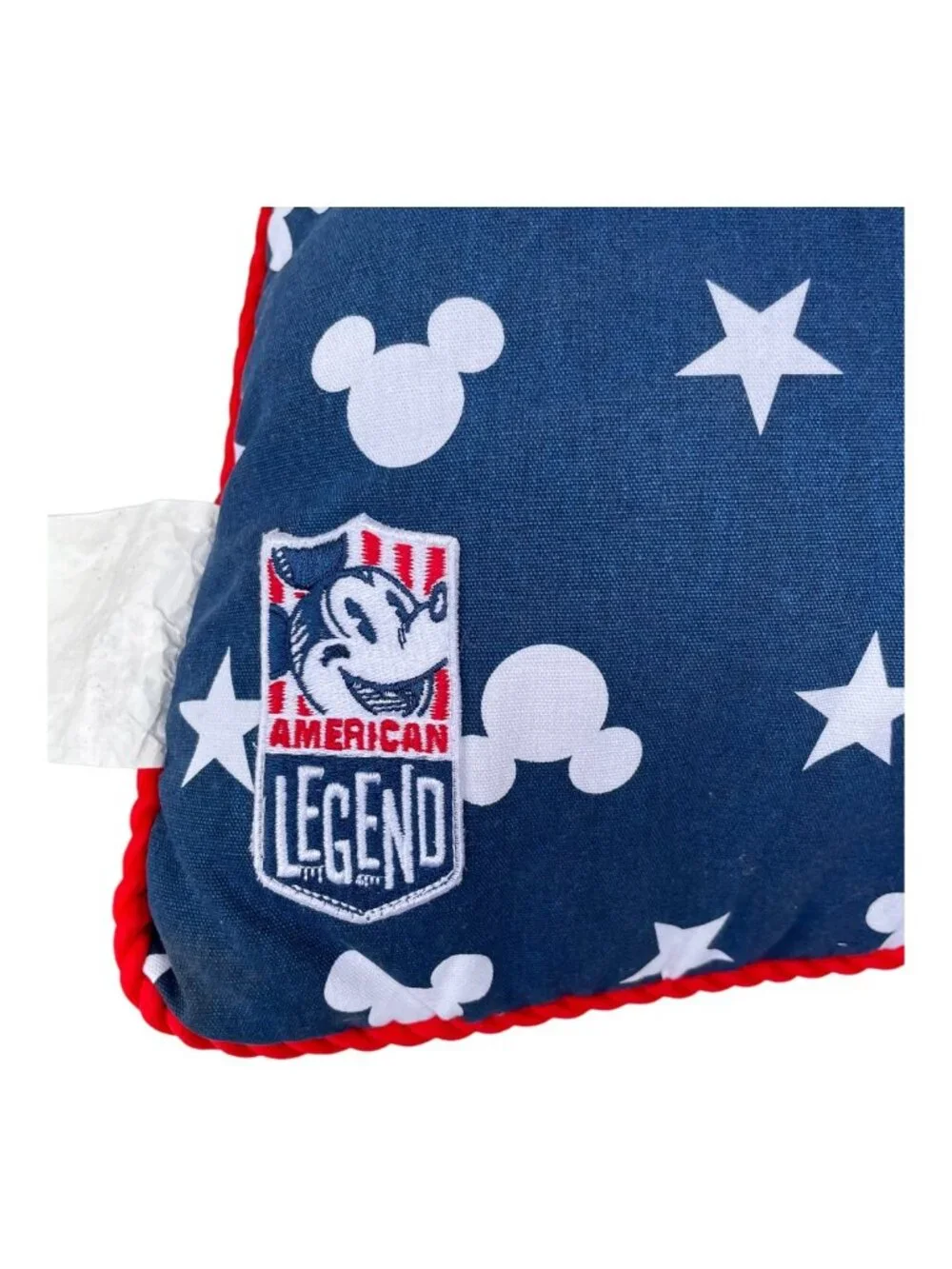 Disney Parks Mickey Mouse American Legend Americana Patriotic Throw Pillow